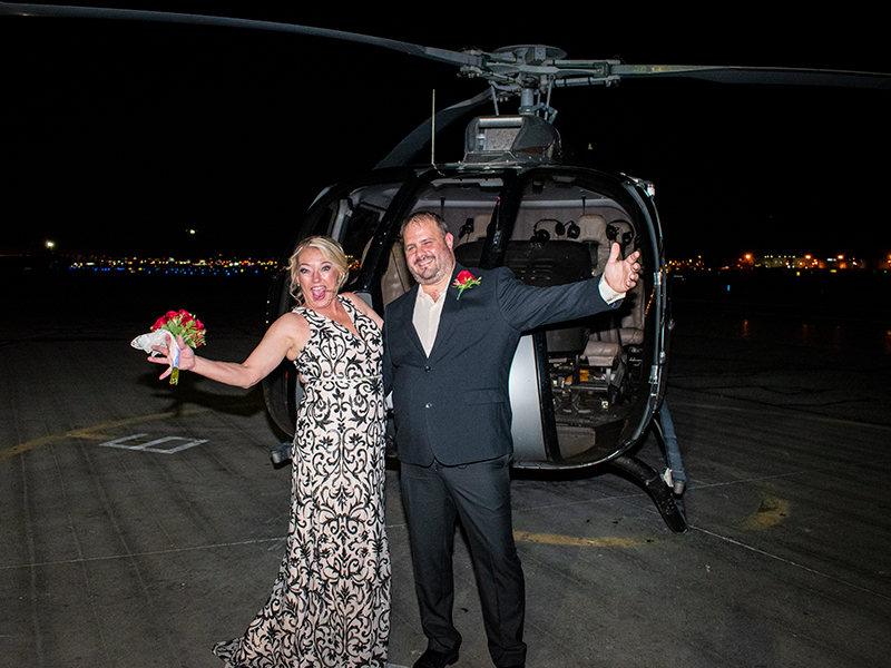 Las Vegas Strip Helicopter Wedding